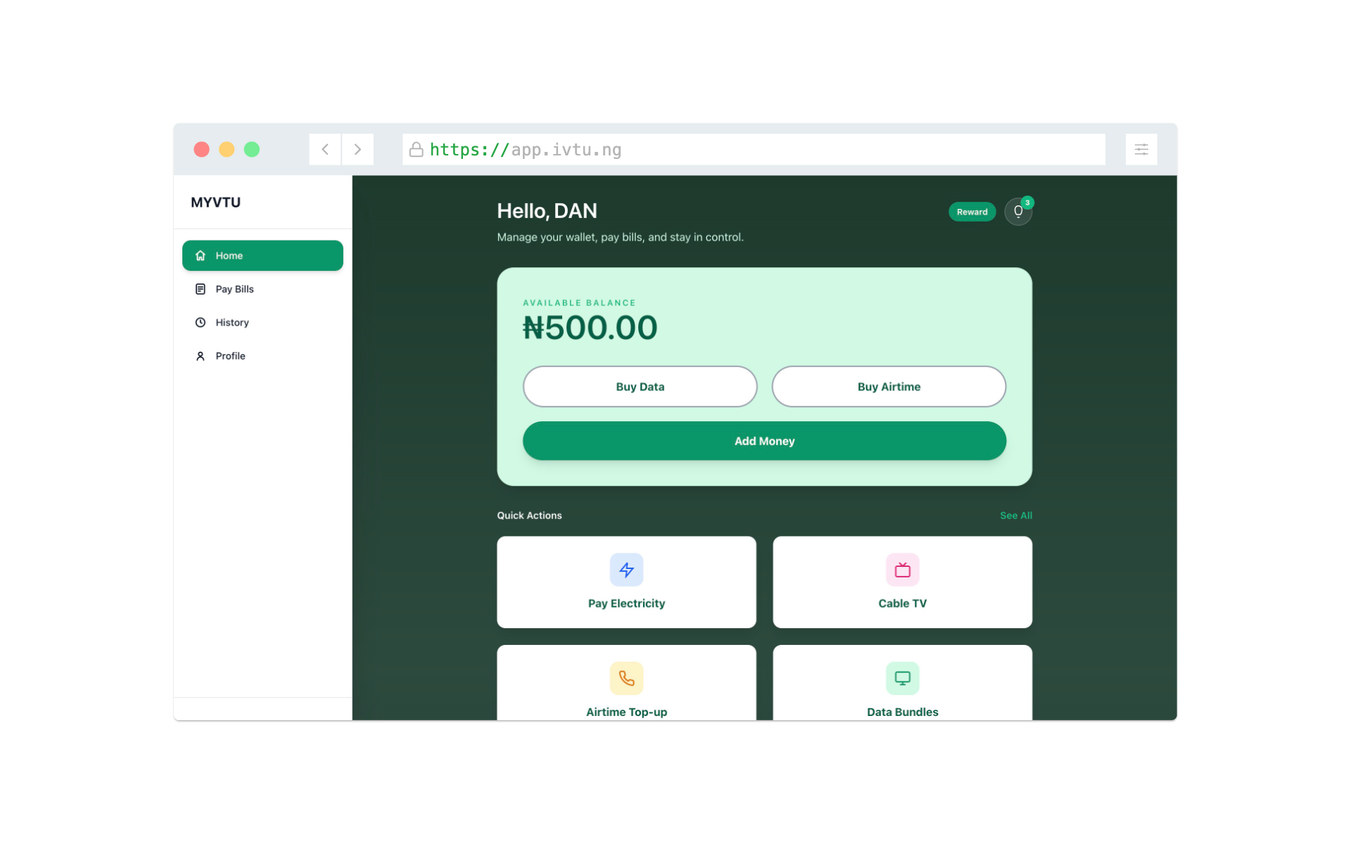 iVTU - Complete VTU and Bills Payment System