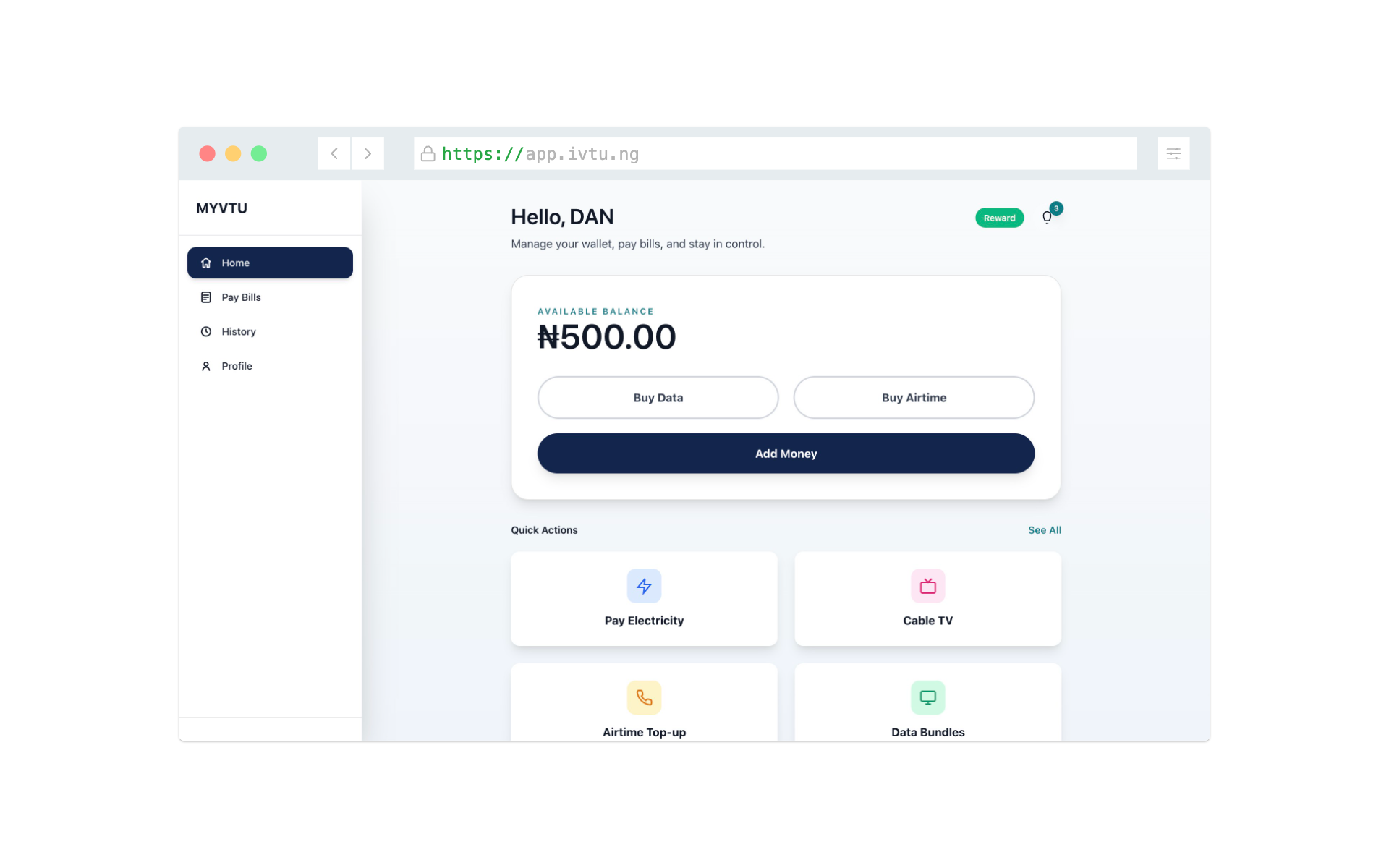 iVTU - Complete VTU and Bills Payment System